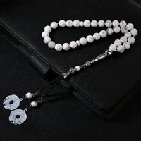 YS346 Perles de jade gris, Mala, Tasbih musulman, Tasbeeh, Fournisseur de chapelets en Chine, Palestine, Istanbul, Turquie