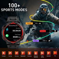 Reloj Inteligente Deportivo KT75 para Exteriores, Resistente al Agua 3ATM, para Buceo y Pesca, con Linterna, Monitoreo de Salud, Bluetooth, Llamadas