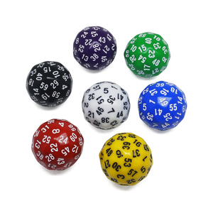 Lot de <span class=keywords><strong>dés</strong></span> <span class=keywords><strong>à</strong></span> 60 <span class=keywords><strong>faces</strong></span> (D60) en acrylique de 37 mm, grands <span class=keywords><strong>dés</strong></span> polyédriques pour RPG, DND et jeux de société |   Fournisseur en gros - Product Image 2
