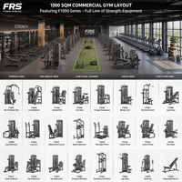 FRS Venta al por Mayor de Fábrica: Conjunto de Equipos de Gimnasio de 1000m², Solución Integral para Centros de Fitness Comerciales, Entrenamiento de Fuerza, Cardio y Cuerpo Completo