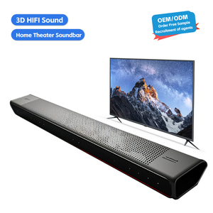 Support CKD SKD Blue Tooth Soundbar 4 <strong>Speakers</strong> <strong>Built</strong> <strong>in</strong> Subwoofers Sound Bar <strong>Speaker</strong> for TV / PC - Product Image 1