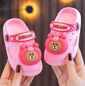 Zuecos de alta calidad para niños, Zapatillas de casa, zuecos, zapatillas de <span class=keywords><strong>playa</strong></span> con dos hebillas, Sandalias cómodas, zapatillas para bebés - Product Image 1