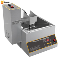 Machine d'enrobage de trempe de chocolat automatique Condition utilisée pour l'application de gâteau pour faire fondre la noix de chocolat à l'eau de lait
