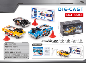 MILI 1:64 aleación RC Mini Control remoto Drift Car Toy 2,4 GHz Control de velocidad Variable aleación plástico Control remoto Coche - Product Image 5