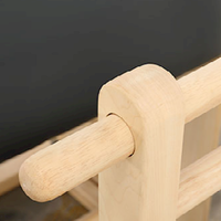 Appareil de Pilates Reformer en bois d'érable blanc avec baril d'échelle pour l'entraînement de yoga, les exercices et les étirements