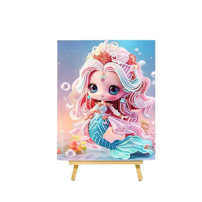 Promotional sale 5D Diamond Painting Kits for Adults Beginners beautiful mermaid modern art painting diamond painting
