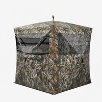 Abri de chasse camouflage extérieur personnalisable, vision à 360 degrés, tente de chasse imperméable, idéale pour la chasse au cerf et au dinde