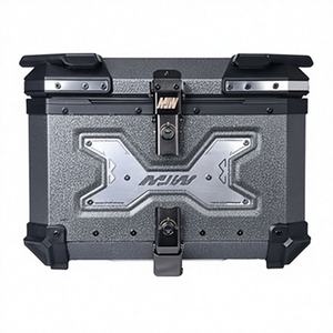 Vente en gros d'usine, coffre arrière de <span class=keywords><strong>moto</strong></span> universel en alliage d'aluminium de grande capacité 45L, anti-chute, pour tout-terrain - Product Image 3