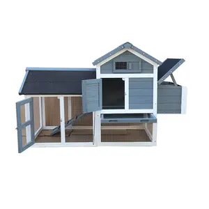 Outdoor Chicken Coop with Mobile Design and Spacious Run for Happy Hens