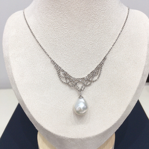 SHDIYAYUN Best Seller Collana di <span class=keywords><strong>Perle</strong></span> Barocche Naturali d'Acqua Dolce con Design in Pizzo <span class=keywords><strong>Gioielli</strong></span> di <span class=keywords><strong>Perle</strong></span> di Tendenza - Product Image 5