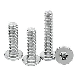 Vis antivol <span class=keywords><strong>Torx</strong></span> à tête plate en acier inoxydable A2 CM, M1.6 M2 M2.5 M3 M4 M5 X 20mm, vis électronique à tête plate SUS304 - Product Image 6