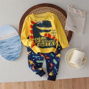 Venta al por mayor dibujos animados niños recién nacidos ropa 100% algodón Pijamas 2 Set niñas niños invierno ropa de dormir conjuntos - Product Image 3