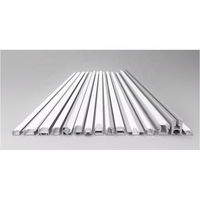 Profil en alliage d'aluminium de haute qualité pour bandes LED, forme plate, anodisé noir, longueur personnalisable, services de découpe et de soudage