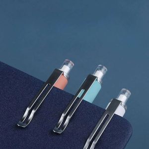 Custom Retractable Ballpoint <b>Pens</b> with Soft Grip - Medium Point 1mm Black Ink for Office Use - Ideal for Men & Women - Product Image 3