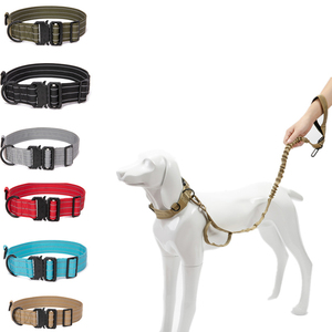 SY2025 réglable luxe réfléchissant Pet tactique collier de formation en Nylon robuste collier de chien pour chiens de taille moyenne - Product Image 1