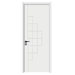 זול מודרני mdf pvc דלת חדר אמבטיה דלת דלת עץ pvc דלת עץ לבית דלת עץ לבית - Product Image 2