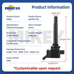 Bobina di Accensione MIKEY 273012M360 per <span class=keywords><strong>Kia</strong></span> DYK <span class=keywords><strong>Rio</strong></span>, Ricambi Auto di Alta Qualità per DQZ9213 0297007941 1GZ-FE - Product Image 3