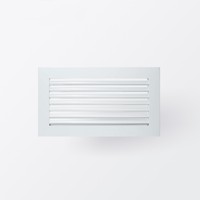 Grille d'air en alliage d'aluminium à déviation d'air réglable simple pour la ventilation, l'air conditionné, l'alimentation en énergie, les évents de plafond HVAC