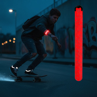 Brazalete LED Personalizado Recargable de 100 mAh con Luz en Seis Colores para Eventos, Venta al por Menor y Suministro de Logotipos Promocionales