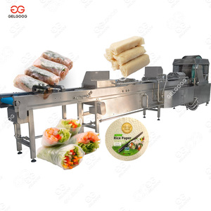 Máquina automática para hacer rollitos de huevo, relleno de carne para rollitos primavera, máquina para hacer rollitos primavera chinos, máquina para hacer rollitos de huevo filipinos - Product Image 4