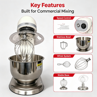 Accessoires pour batteur planétaire automatique vertical en acier pour pâtisserie, pain et aliments, pour appareils électroménagers de cuisine