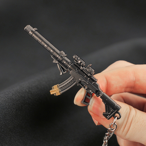 Llavero de Metal de Aleación de Zinc con Figura de Acción de Ola Gigante AS VAL, Modelo de Pistola de Juguete Mini de 9CM de Delta Force HawkOps - Product Image 5