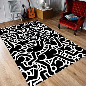 Eith aring iving Room UG Ype Home ecor treet RT odern rea UGS lack ool lack IDS ooom UG - Product Image 2