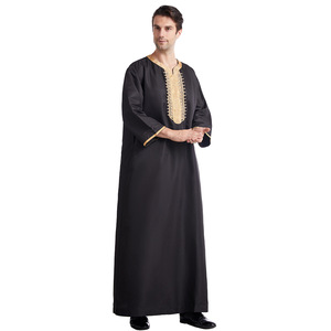 2024 nueva túnica musulmana bordada de ocho mangas para Hombres estilo marroquí ropa árabe transpirable para Oriente Medio - Product Image 6