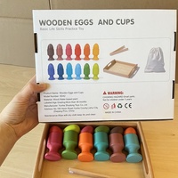Jeu éducatif en bois pour enfants Beiyang, boîte à œufs de Pâques à classer par couleur, pour les enfants de 5 à 12 ans, jouet unisexe