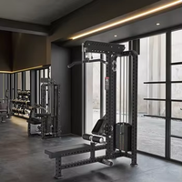 Appareil de musculation spécial pour salle de sport, fonction traction haut et bas, modèle ciseaux, pour entraînement de force et de rame