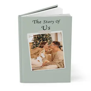 定制印刷婚礼情侣故事个性化我们的第一年相册