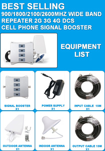 <span class=keywords><strong>Amplificateur</strong></span> de Signal pour téléphone portable, 900/1800/2100/2600 Mhz, large bande, 2G, 3G, 4G, DCS, haut de gamme - Product Image 6