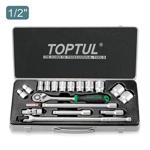 Chất lượng hàng đầu Toptul 18PCS 1/2 "Dr. Bộ ổ cắm (số liệu) - Product Image 1