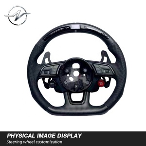 Volante de Lujo Personalizado de Fibra de Carbono con 3 Palancas Multifunción para Audi A1 A3-A8 Q3-Q7 - Product Image 5