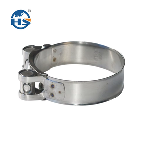 Single <b>T</b>-<b>bolts</b> Galvanized Steel Super Power Hose Clamp Industrial Grade Stainless Steel Abrazadera - Product Image 2