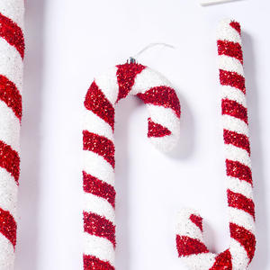 High Quality Factory Christmas Plastic Red White <strong>Candy</strong> <strong>Cane</strong> for <strong>Mini</strong> Christmas Tree and Shopping Mall Window Decoration - Product Image 6