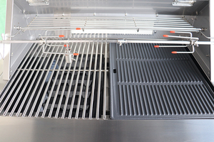 Prix <span class=keywords><strong>pas</strong></span> <span class=keywords><strong>cher</strong></span> 32 pouces en acier inoxydable 4 brûleurs charbon de bois et gaz barbecue cuisine extérieure avec <span class=keywords><strong>rôtissoire</strong></span> - Product Image 3