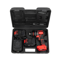 Kit de perceuse électrique sans fil 21V avec batterie et chargeur Perceuse au lithium Lon (avec deux batteries de 3,0 ah)