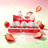 Love Queen Beauty Fruit Series Losse Setting Powder Banaan Rijst Aardbei Kers Matte Gezichtspoeder 12 stuks Display Box Groothandel