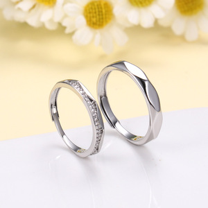 Versione dell'anello di coppia-per un semplice lusso leggero amore a lunga distanza 520 san valentino Qixi promessa regalo