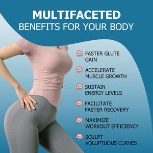 OEM ODM Custom Herbal Booty Gummies Designed for Women Peach Flavor Gummies Faster Glute Gain Boost Energy with Vitamin D3 - Product Image 5