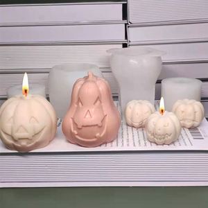 Custom Luxury Silicone 3D Candle Making <b>Mould</b> Mold Pumpkin Shape for Halloween Day Gifts for Resin and Wax Jars Cake Tools - Product Image 1