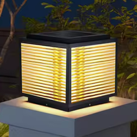Lampe solaire LED E27 pour poteau de clôture de jardin, extérieur, IP65, étanche, en aluminium, pour allée, paysage, décorative, Alison, à intensité variable