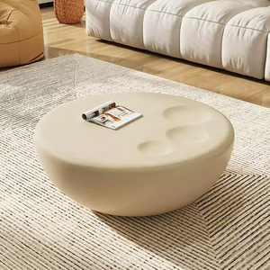Elegante <span class=keywords><strong>Mesa</strong></span> <span class=keywords><strong>de</strong></span> <span class=keywords><strong>Centro</strong></span> <span class=keywords><strong>Extensible</strong></span> Estilo Crema con Diseño <span class=keywords><strong>de</strong></span> Garra <span class=keywords><strong>de</strong></span> Gato, Moderna, <span class=keywords><strong>Convertible</strong></span>, con Tapa <span class=keywords><strong>Elevable</strong></span>, Estilo Nórdico - Product Image 2