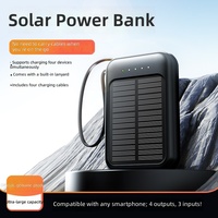 Batterie Externe Solaire en Gros d'Usine 20 000 mAh Mini Nouveau Modèle Chargeur Portable Personnalisable Impression Cadeau Modèle 787 Chine