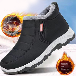 Botas de Invierno para Hombre, Forradas de Felpa, Gruesas y Cálidas, Botas de Nieve para Padres de Mediana Edad y Mayores - Product Image 3
