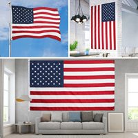 Drapeau américain 3x5 rouge, blanc et bleu en nylon robuste de haute qualité pour l'extérieur avec étoiles brodées – Vente en gros