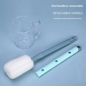 Brosse de nettoyage portable en plastique à long manche, modèle LM01 de la marque LM, pour biberons et taches de thé, vente en gros - Product Image 6