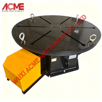 Positionneur de soudage et d'assemblage de haute précision avec table rotative axiale simple, contrôle de vitesse VFD et télécommande sans fil