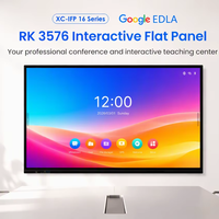Tableau interactif intelligent mural CUHUB 65/75/86 pouces 4K tactile 40 points 4 Go de RAM Android/Windows avec tableau blanc intégré pour l'école